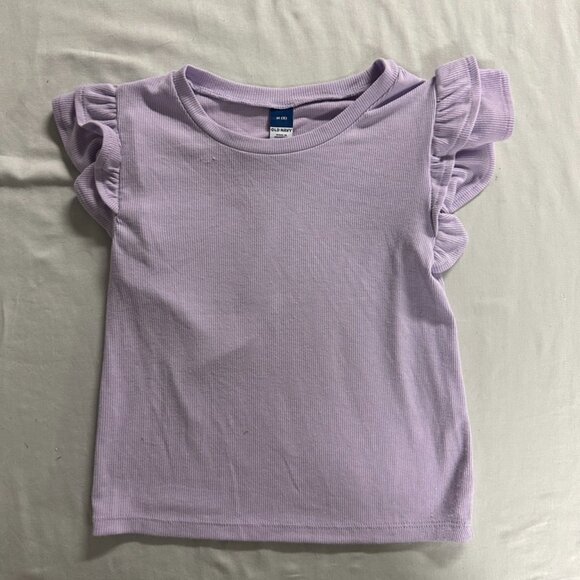 Old Navy - Short sleeve T-shirt with ruffled sleeves - Picture 1 of 4